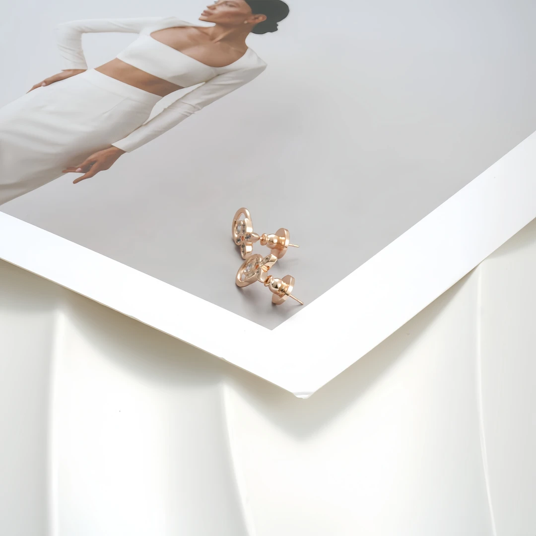 铜合金锆石耳饰 耳环0240