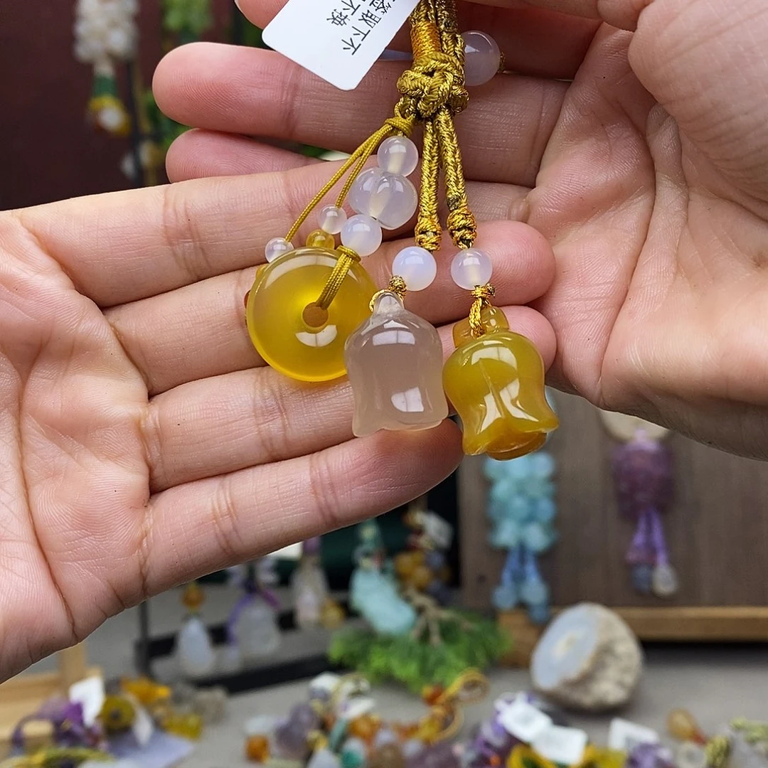 玛瑙/玉髓车挂未镶嵌