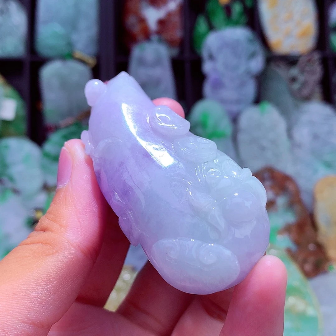 颈饰未镶嵌翡翠天然