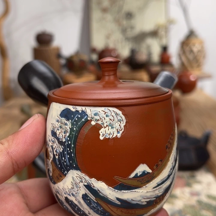 胡***D常滑石龙手作茶壶