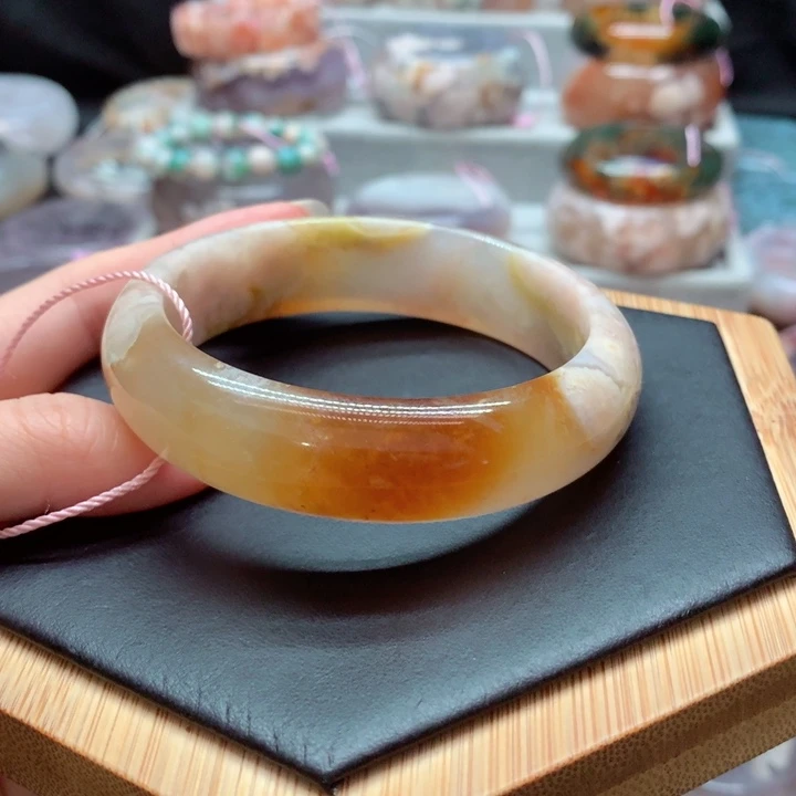 玛瑙/玉髓手镯未镶嵌茹*3
