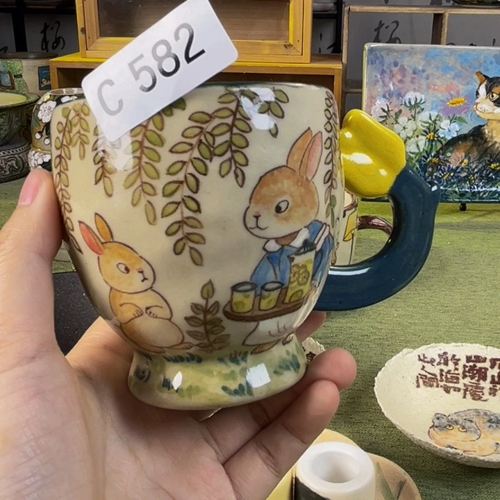 【闪购商品】摆件用****8桃园山房原创手绘作品