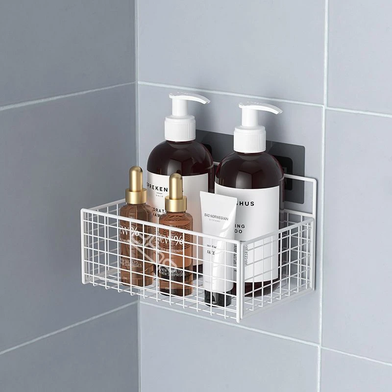 卫生间置物架免打孔浴室壁挂洗手洗漱台墙上收纳神器厕所用品大全
