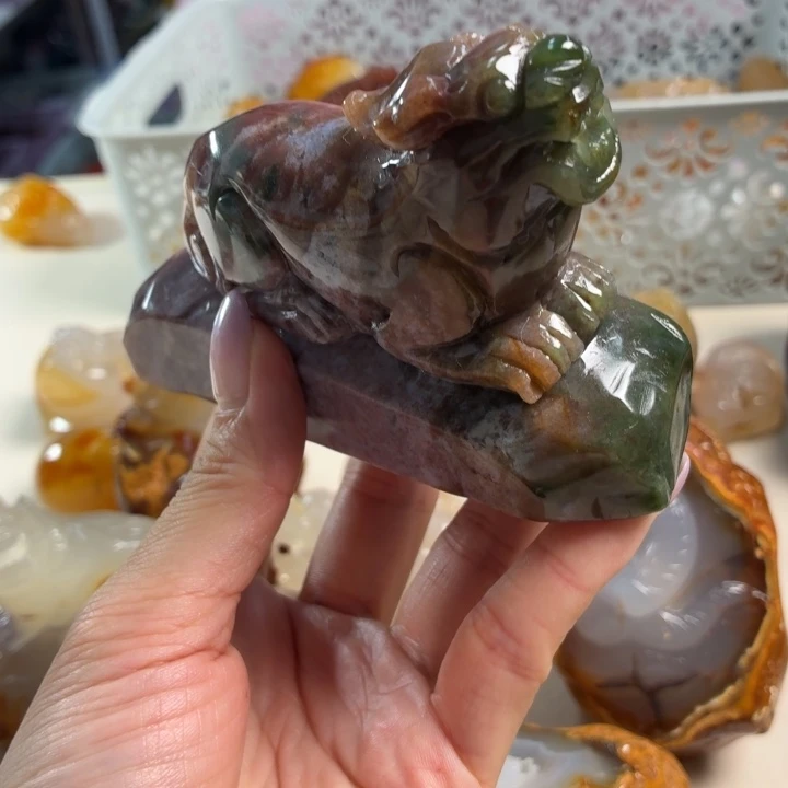 玛瑙/玉髓未镶嵌吊坠(不含链)