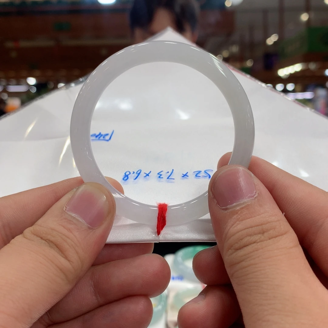 未镶嵌手镯翡翠天然翡翠a货圆条52