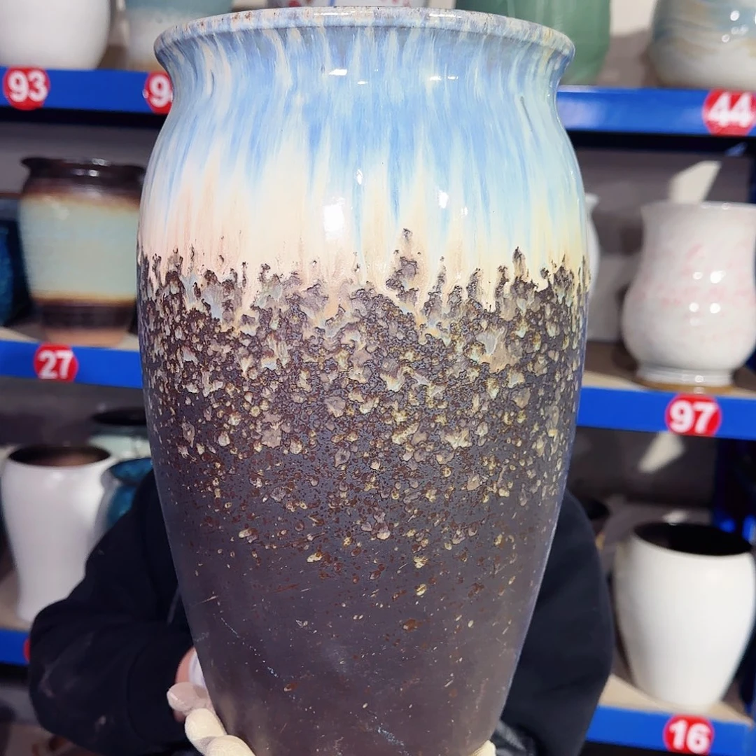 紫砂花盆高34口20