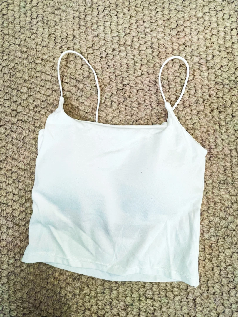 美背白色纯欲风带胸垫小吊带背心女夏季内搭外穿独特精致绝美上衣