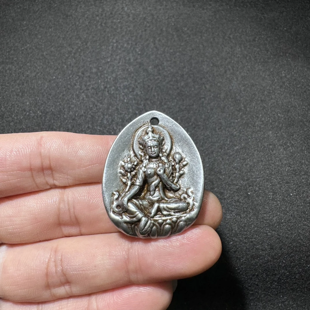 精品绿度母家具藏传吊坠装饰天铁挂件密宗装饰品挂坠西藏藏式