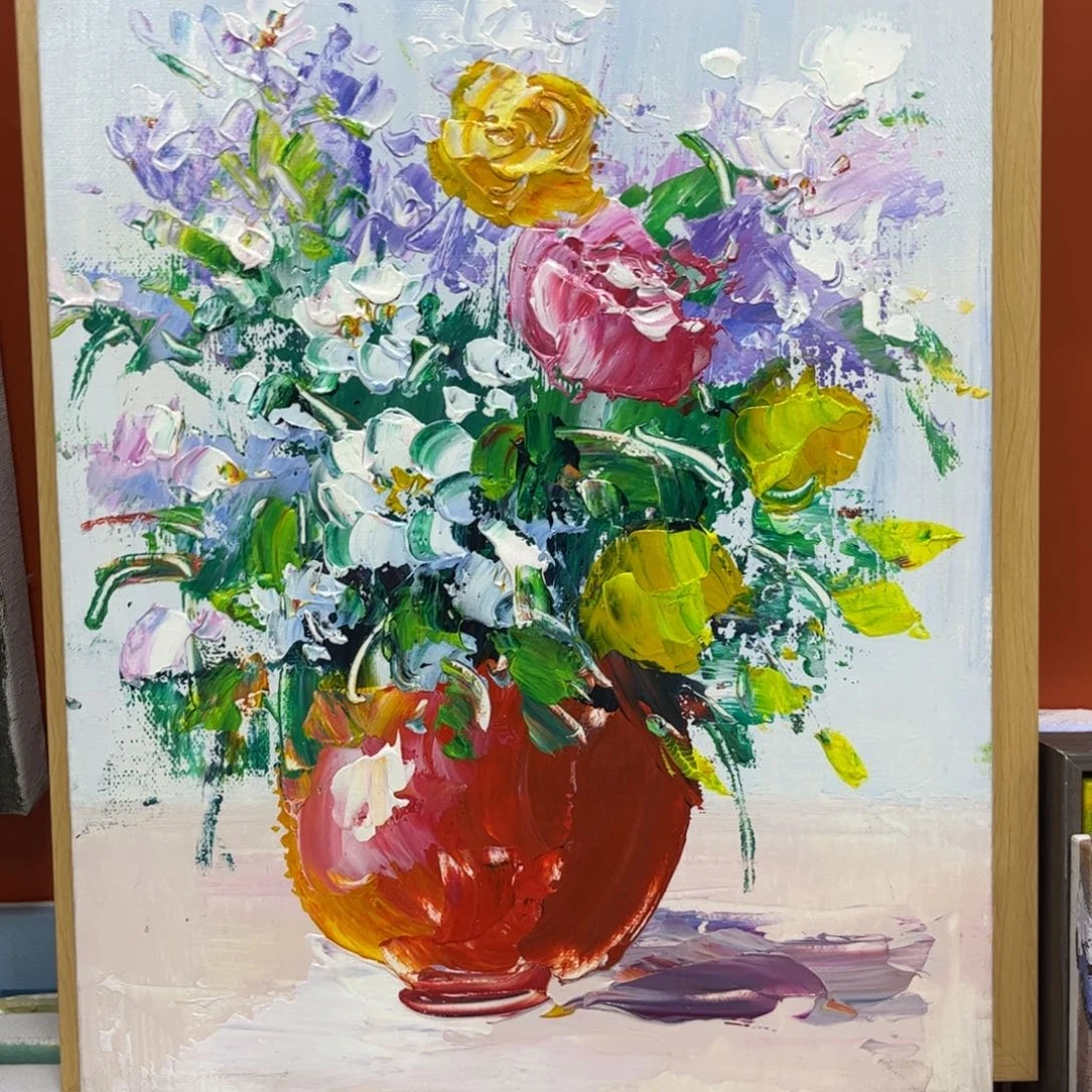 手工手绘精品油画内框30+40尺寸