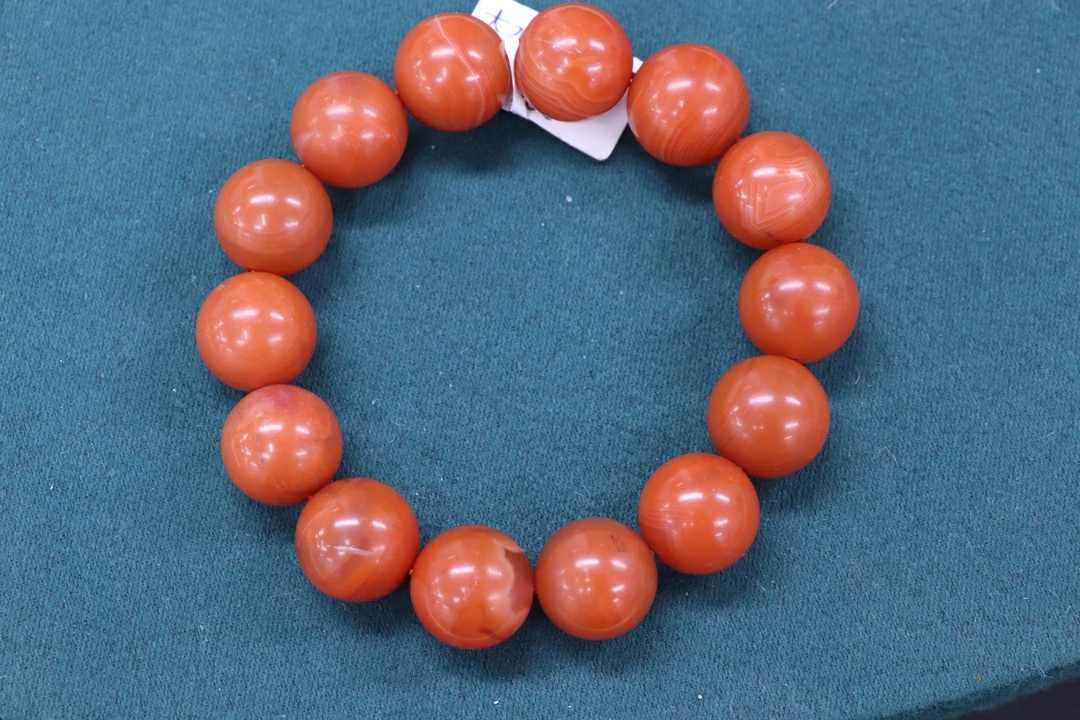 原矿无优化南红东山大水沟单圈14-15mm左右有纹裂花杂介意慎拍