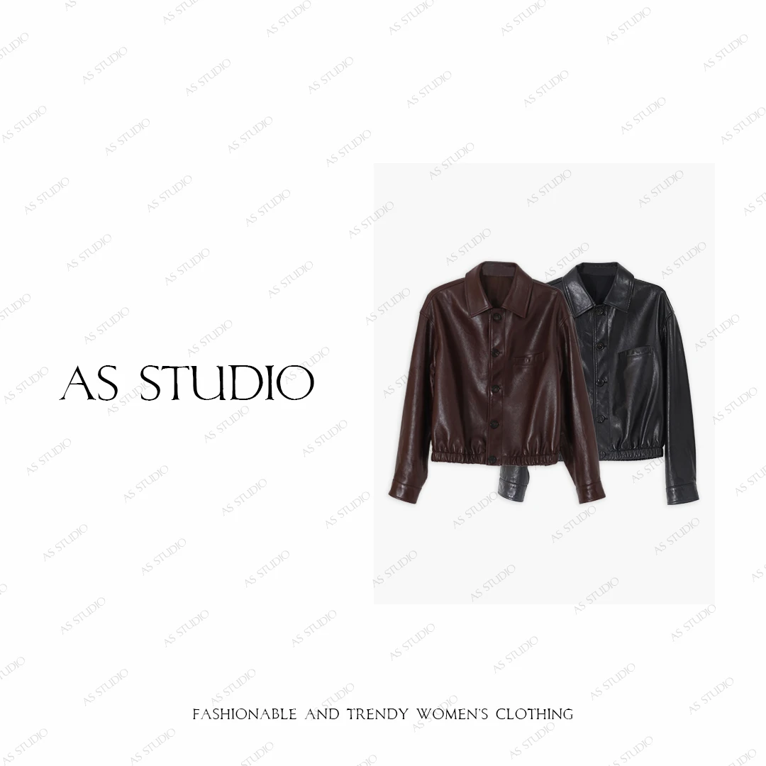 【AS高定】25新高定进口绵羊皮真皮夹克外套AS25QZPPY02390