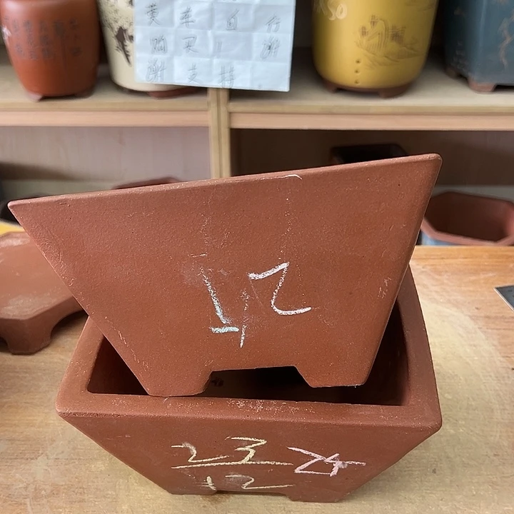 紫砂花盆，透气花盆
