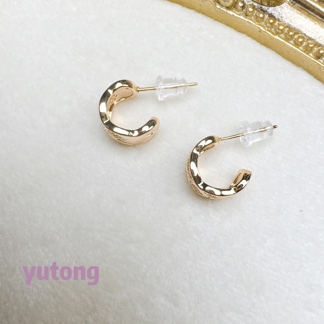 铜合金锆石耳饰 【雨桐高奢饰品】耳环YT00185