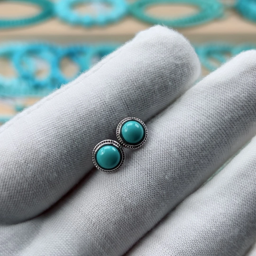 银S925镶嵌绿松石珠宝奇石