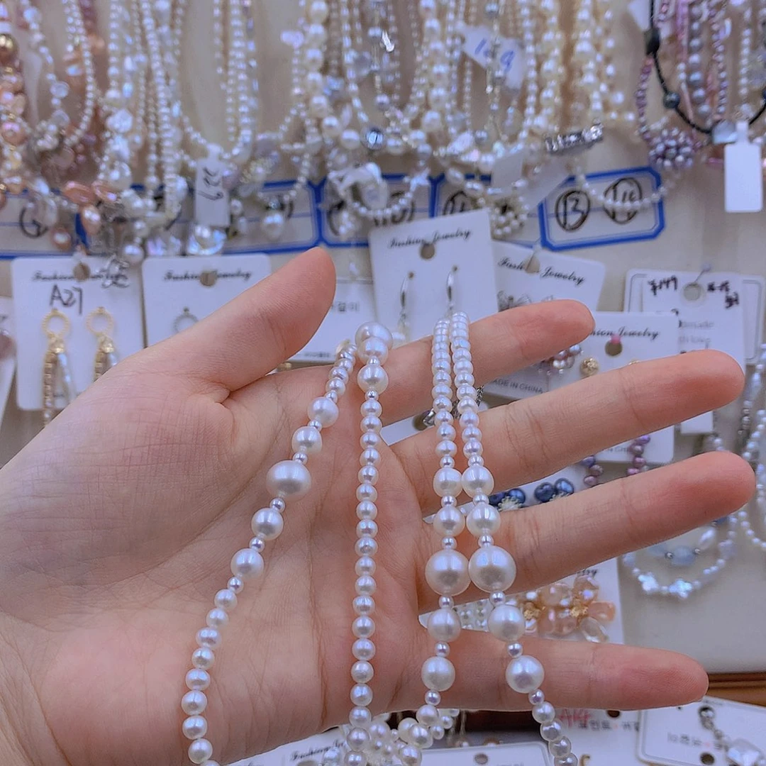 淡水珍珠合金颈饰