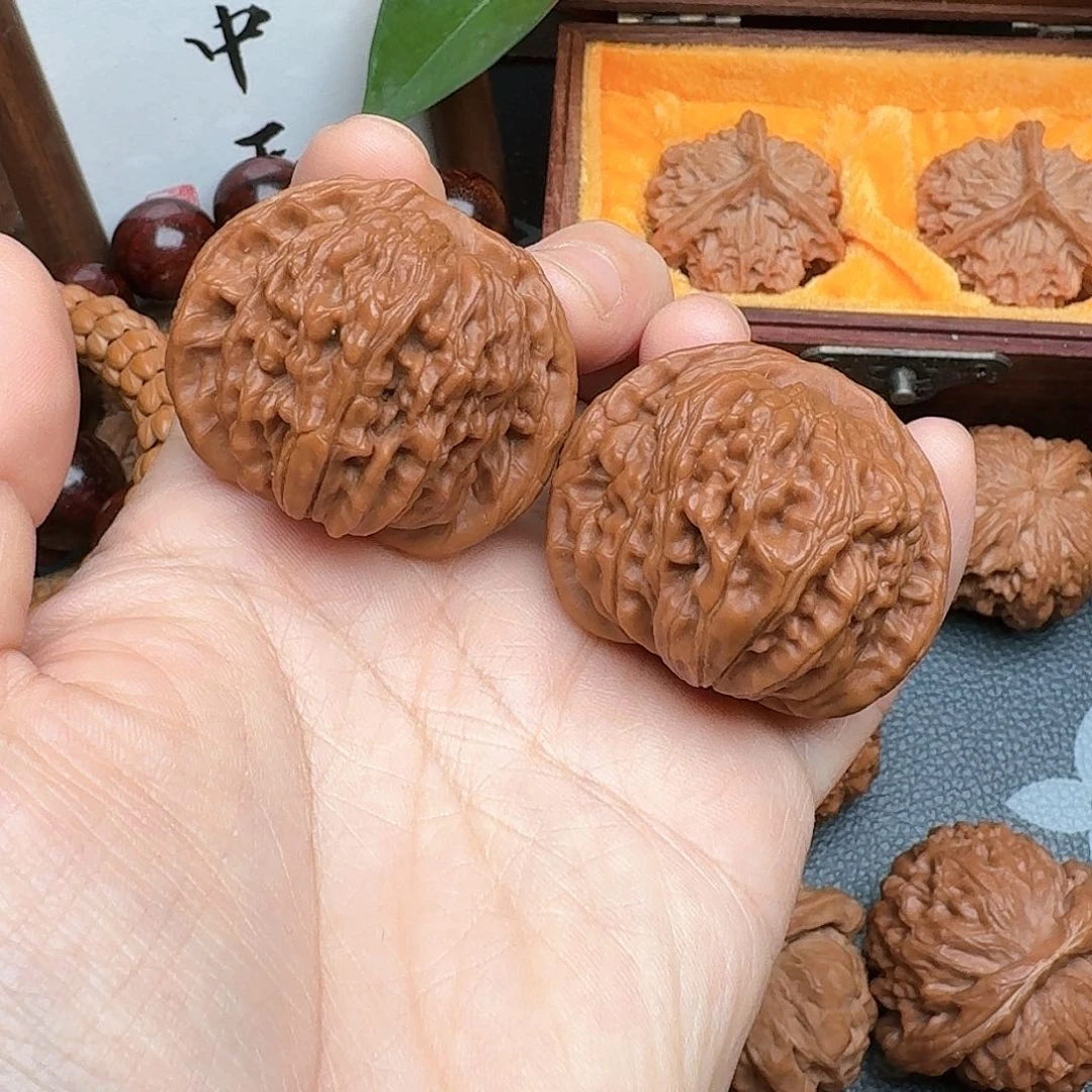 文玩核桃把件41四座楼核桃