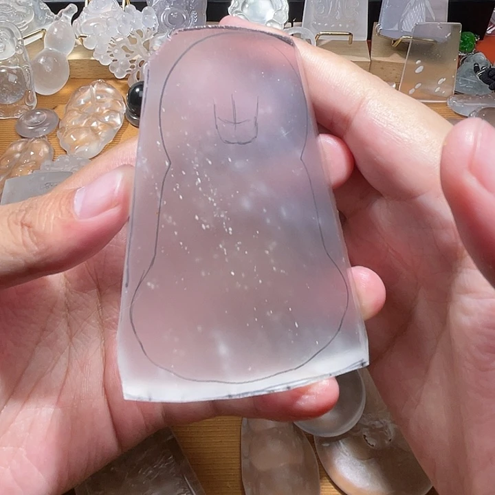 哈***哥定制石英质玉未镶嵌扣子