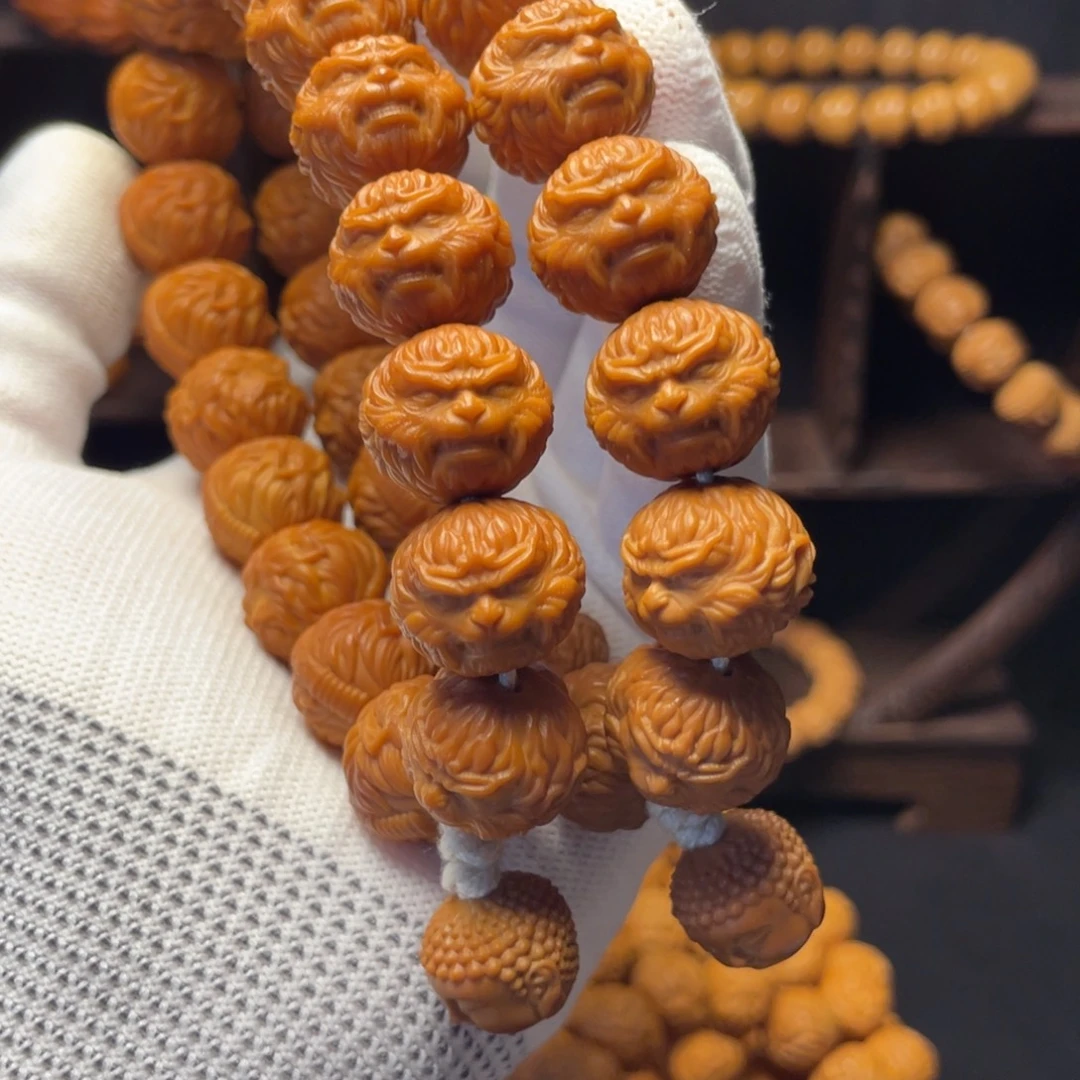 <***工猴头核桃吊坠猴头