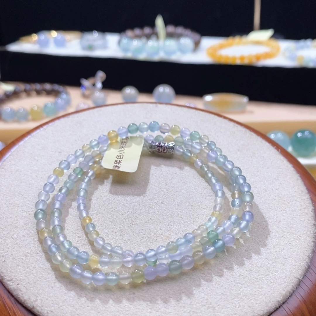 翡翠未镶嵌吊坠(不含链)翡翠糖果色系手串