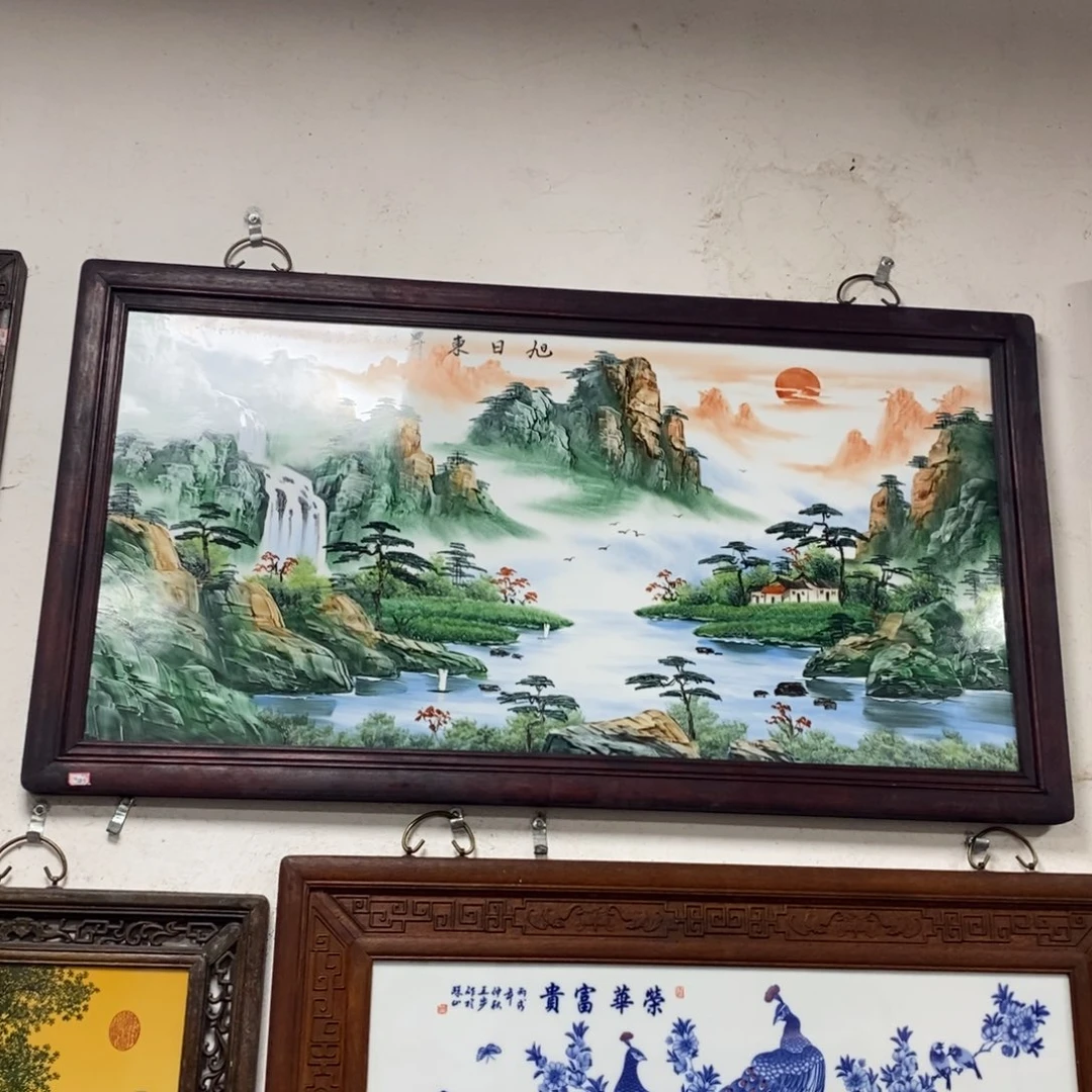 瓷120*66 景德镇瓷板画柴窑烧制