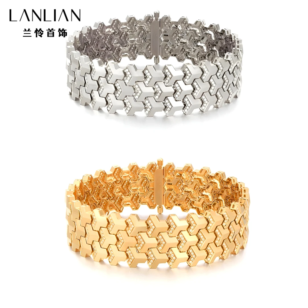 925银手链 高端山文甲莫桑钻手链手镯男女生情侣款高级感轻奢个性