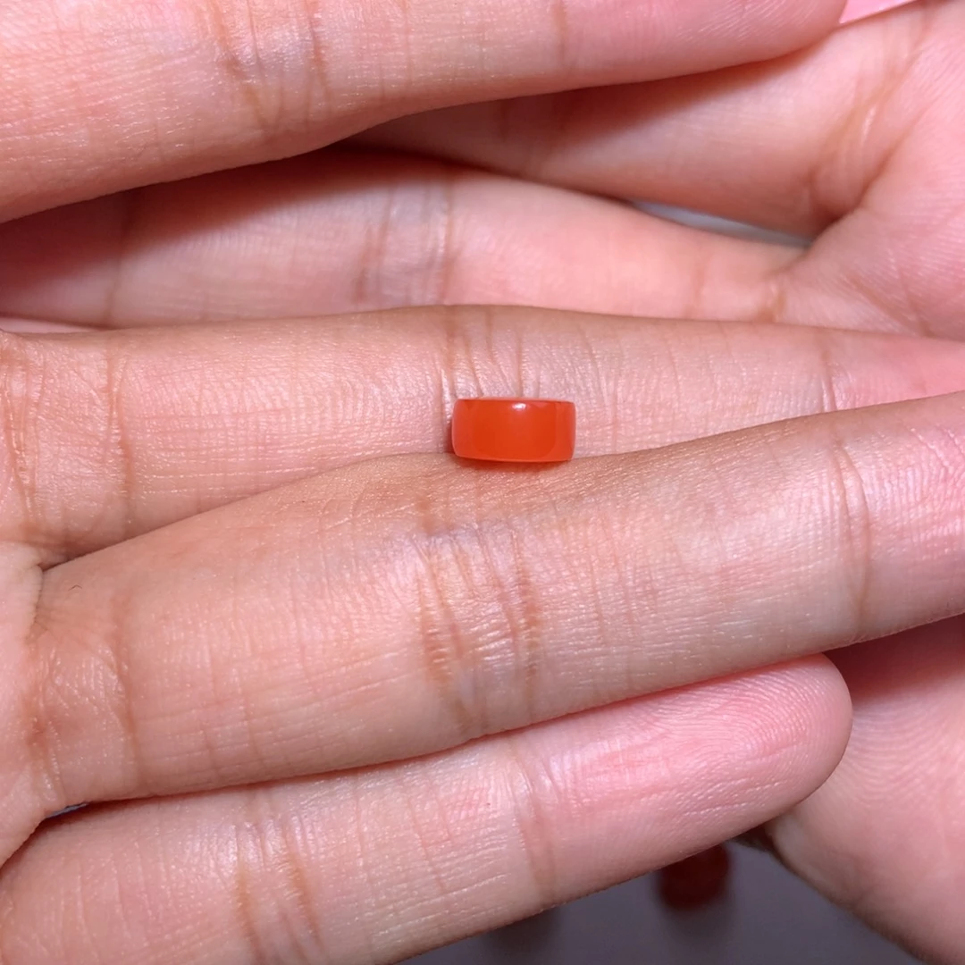 南红玛瑙未镶嵌药片7.7×4