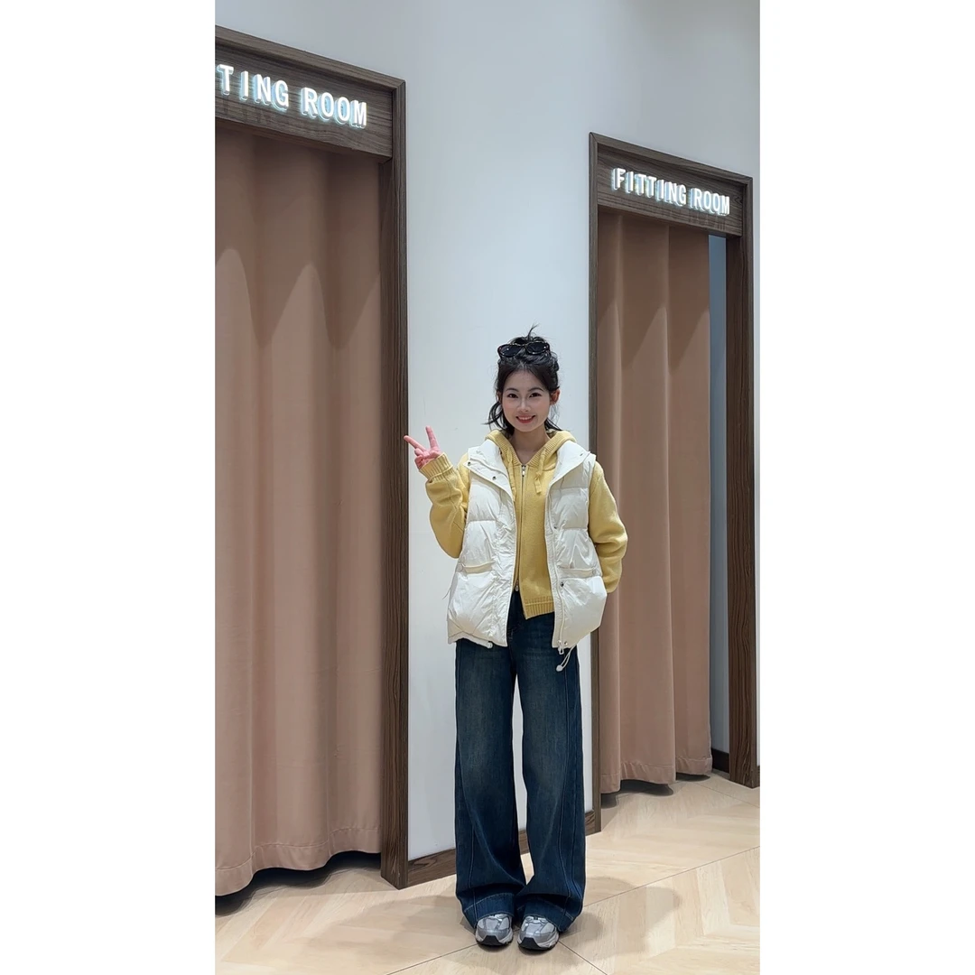 溪上【加绒筷子腿】冬季新品显瘦百搭窄板阔腿裤