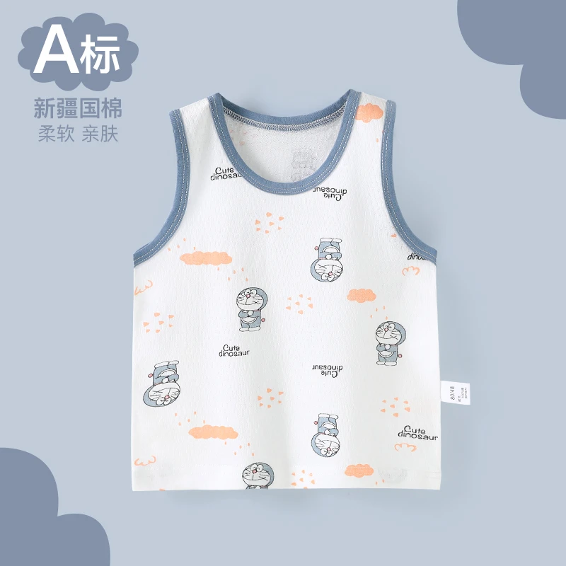 儿童夏季薄款护肚打底背心内穿坎肩无袖婴儿宝宝纯棉无骨吊带背心