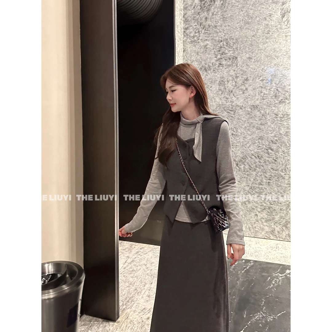 【LIUYI】斯嘉丽~韩系气质高级感显瘦三件套5917A2