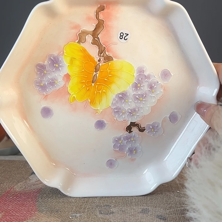 摆件景德柴烧茶杯多人