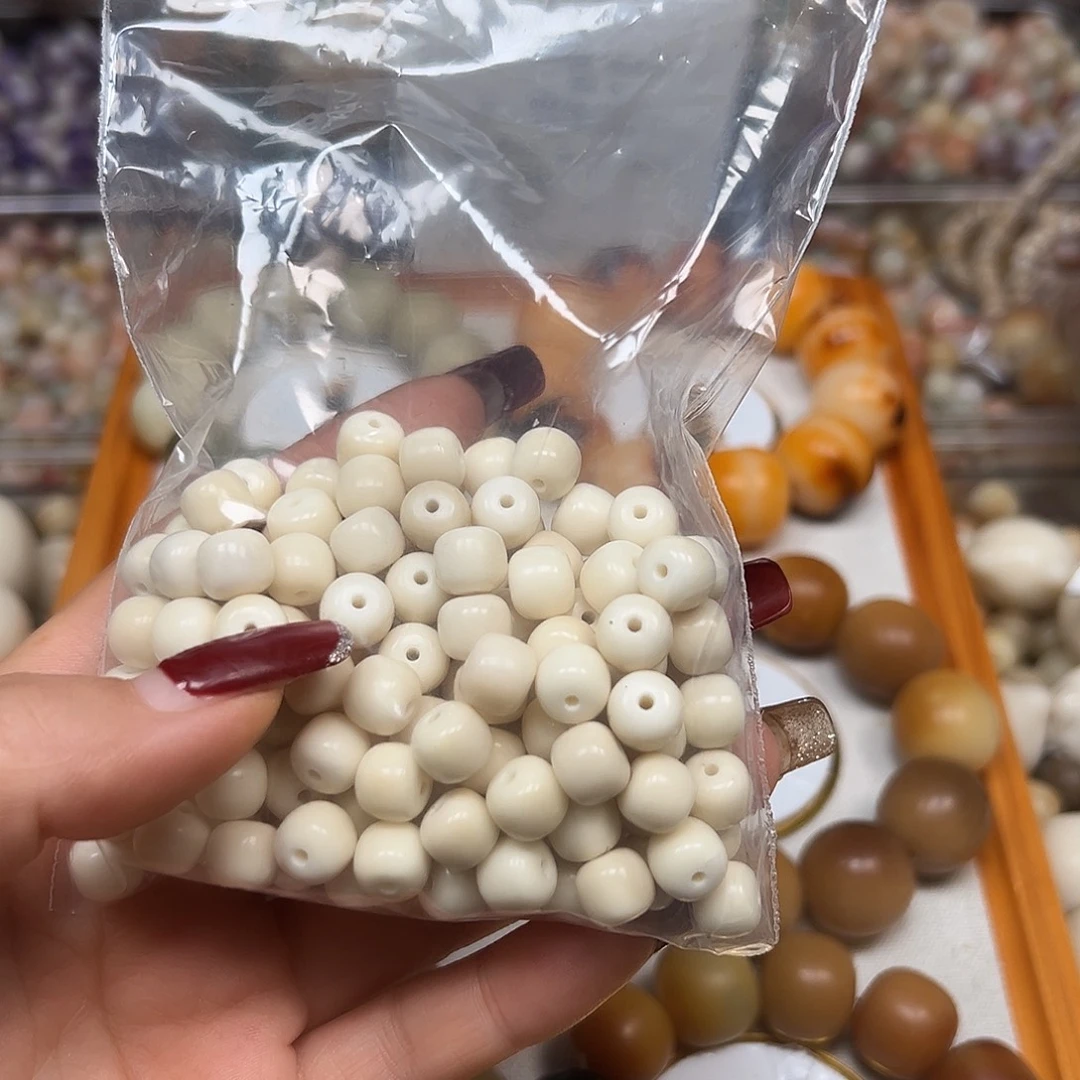 不***财手串菩提根/象牙果大白兔150颗左右