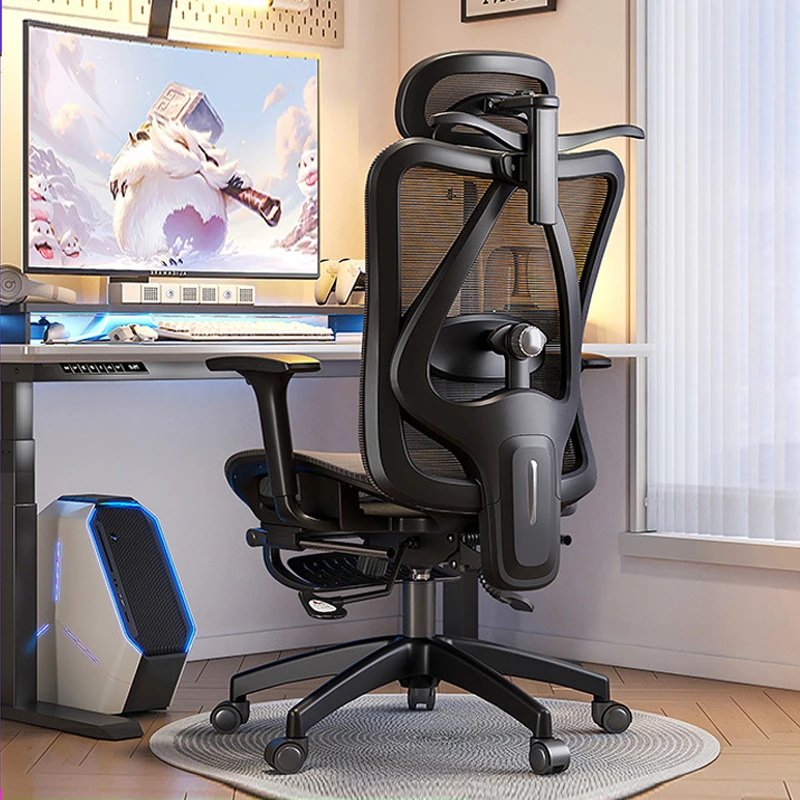 新疆包邮办公椅可躺两用电脑椅人体工学椅久坐座椅办公室电竞椅子