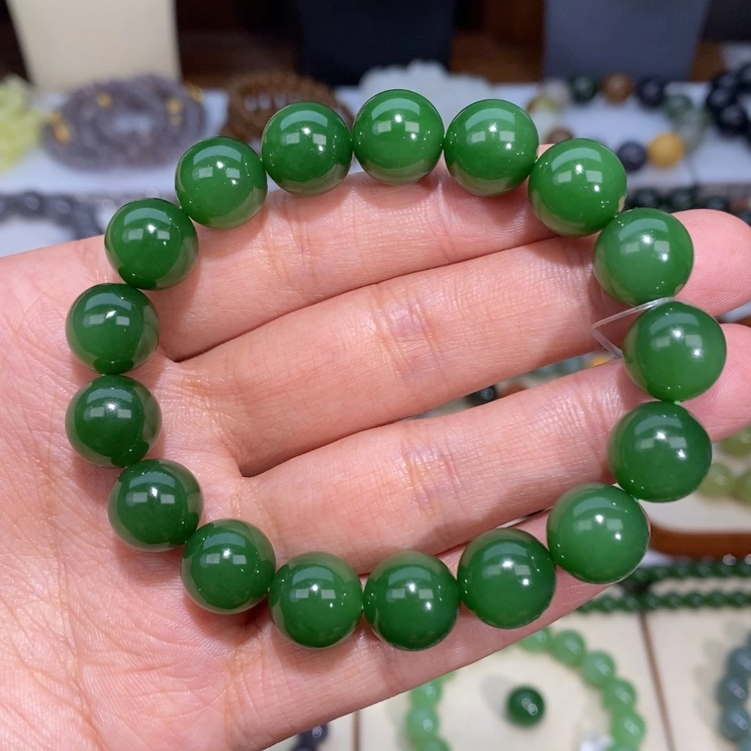 和田玉未镶嵌手串卡12