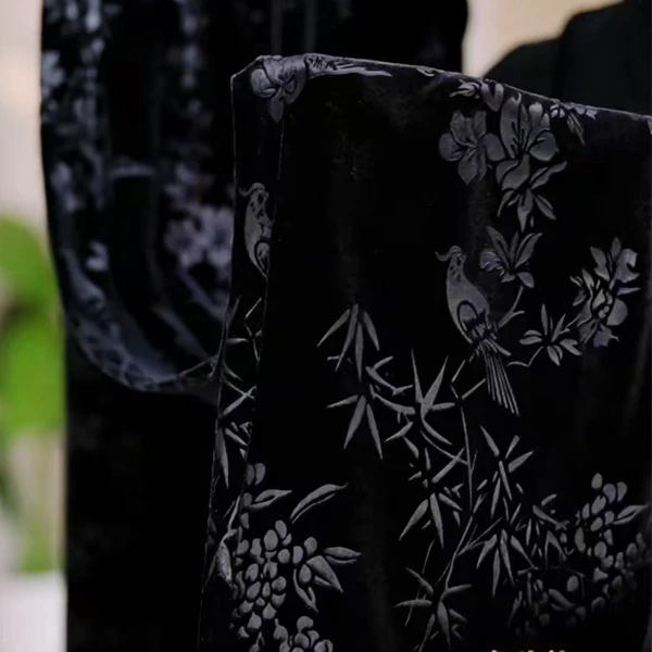 鸟语花香国风丝绒裤（喜鹊款）【211/装/心】