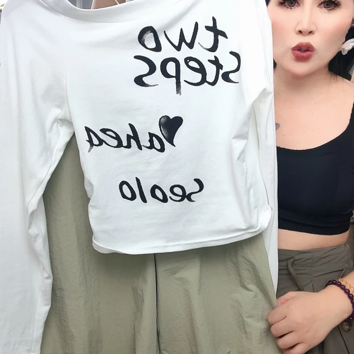 定制套装上衣白色➕裤子抽绳棉纱不退不换23456