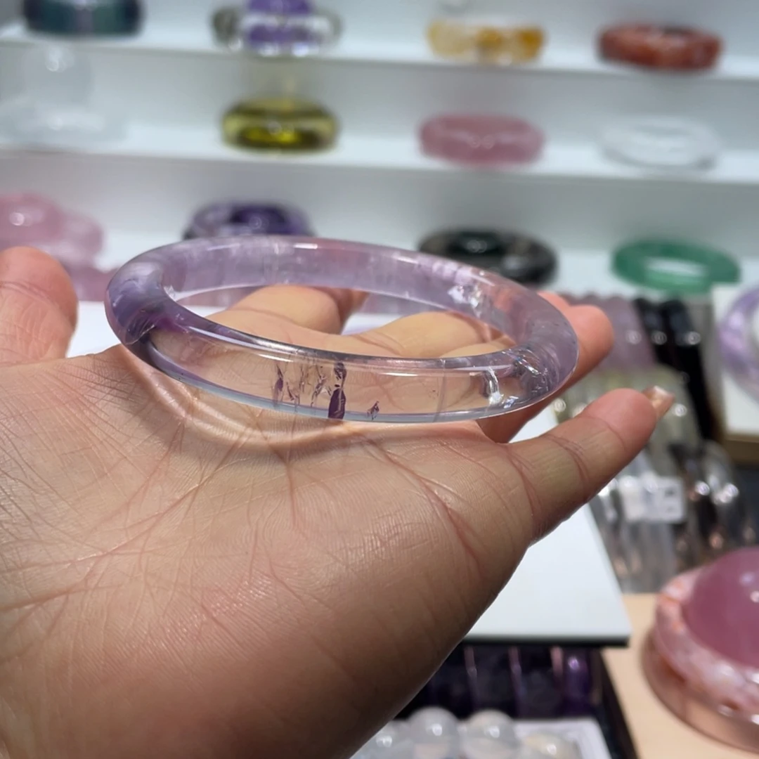 水晶手镯61圈口28号未镶嵌鱼***喵