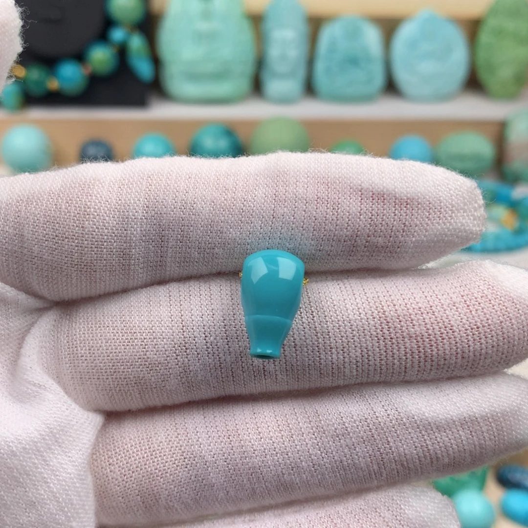 未镶嵌绿松石珠宝奇石8.3mm