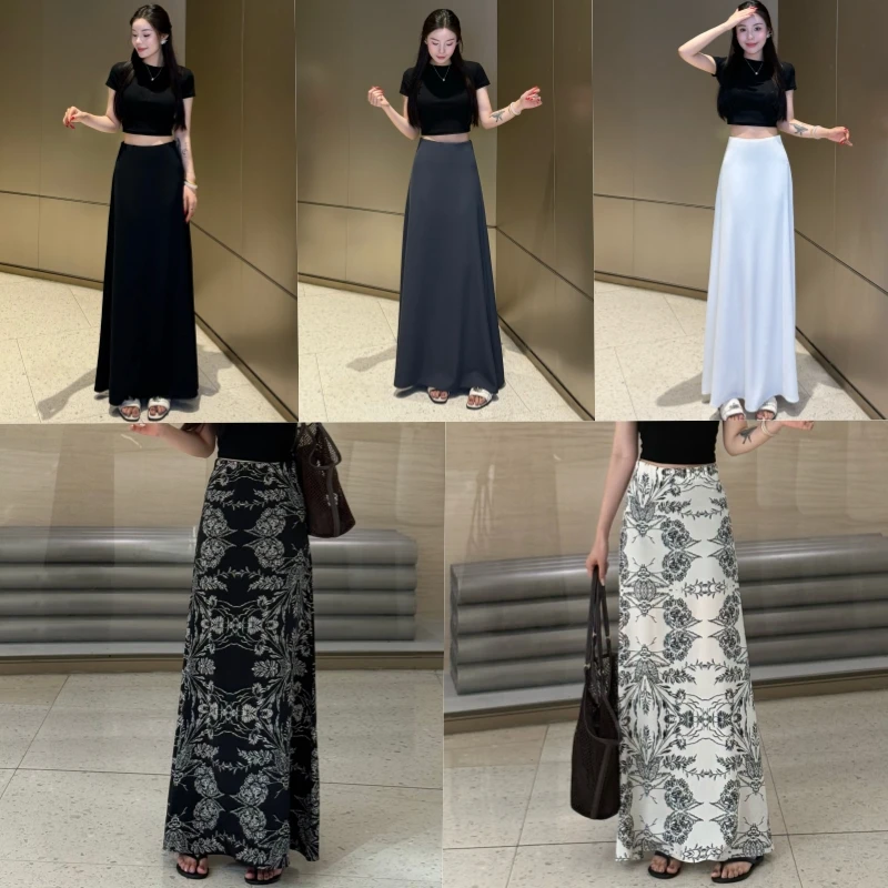 冰丝凉感小A版超高腰显瘦半身裙