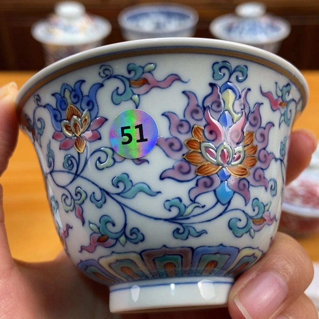 手绘现代茶具非古董