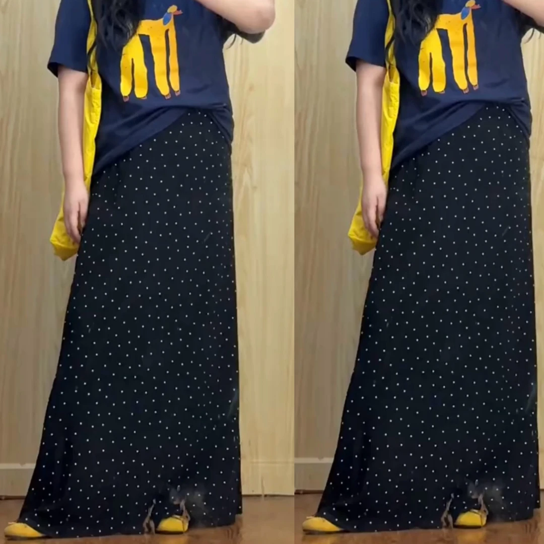 高个子大码加长显瘦遮肉半身裙