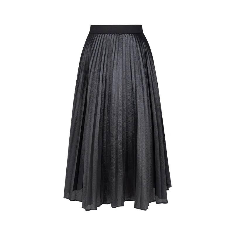 【高高甄选】商场同款秋季新品法式高级感流光百褶裙N168B43162