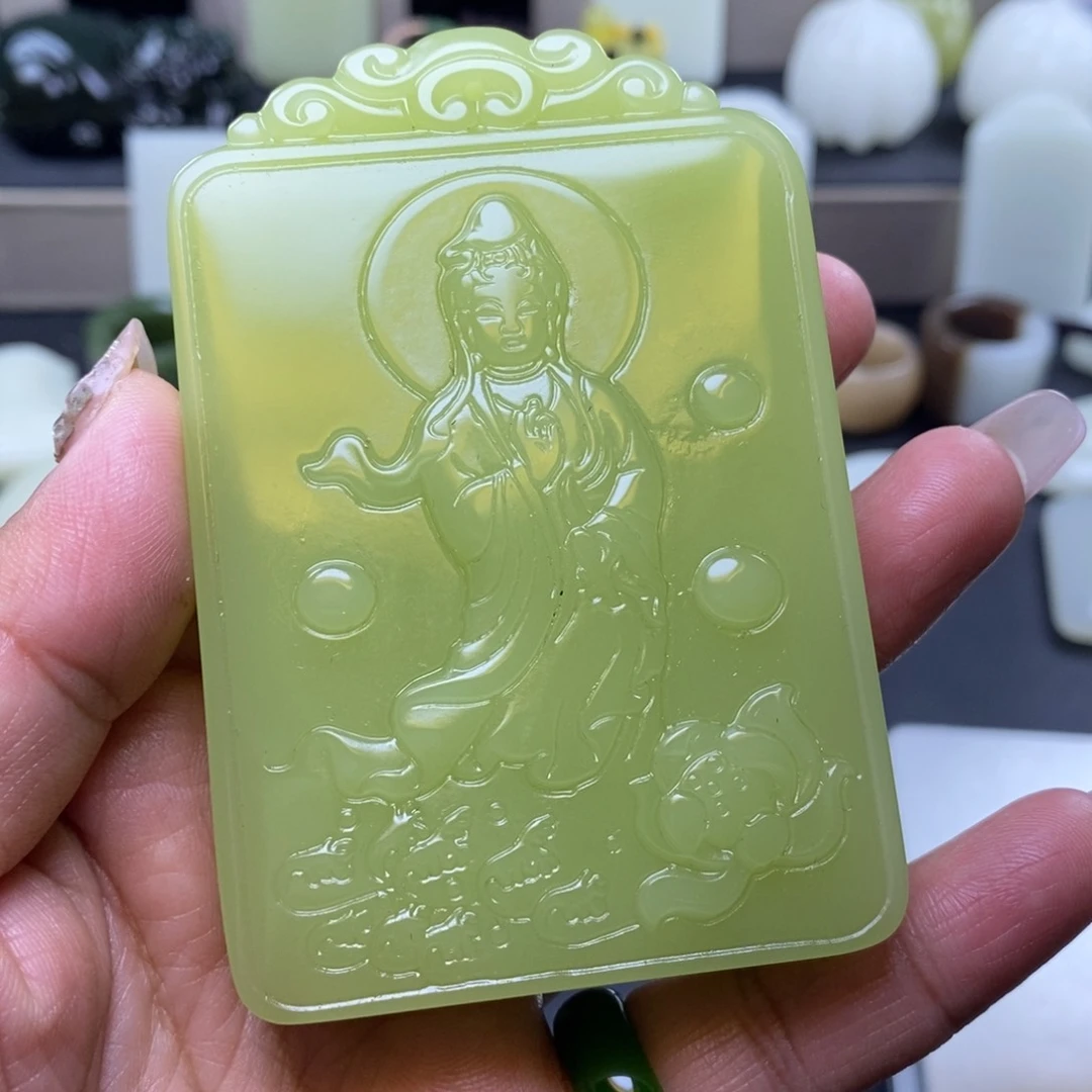 和田玉未镶嵌颈饰