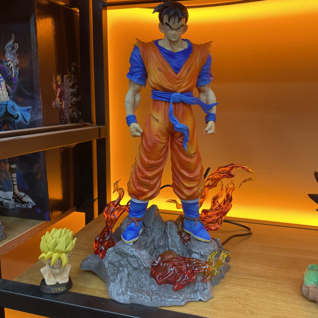 超级赛亚人 未来战士 孙悟饭 可发光 场景雕像 模型摆件高约30CM