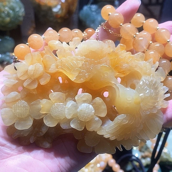 岫玉未镶嵌毛衣链