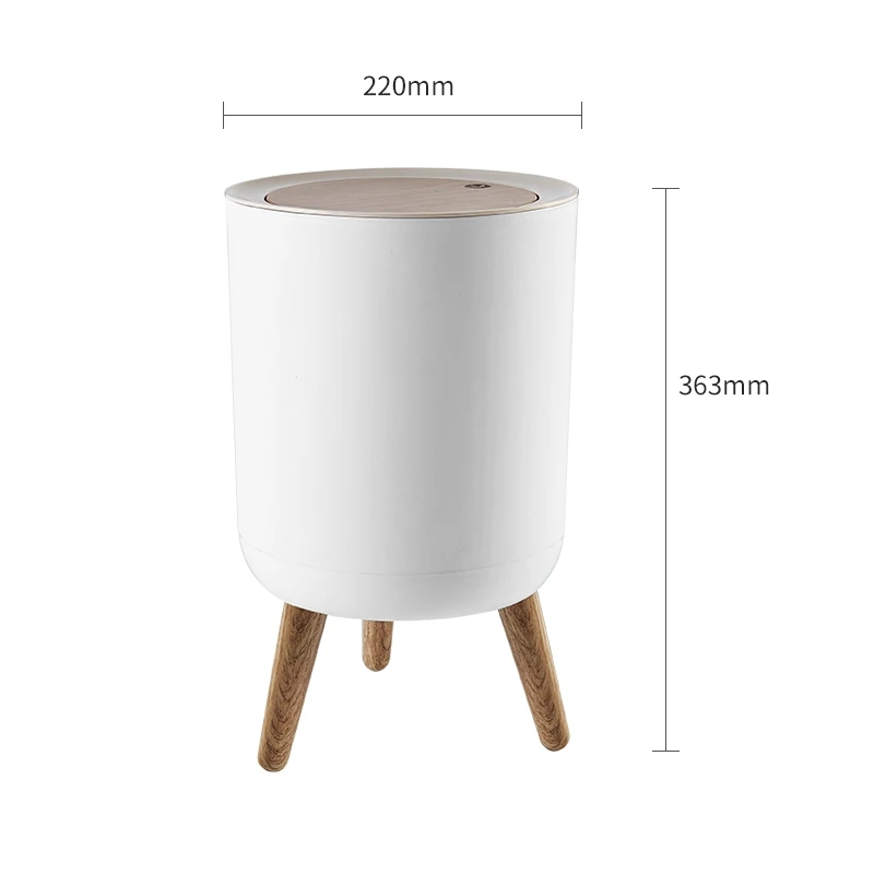 三角纸篓卧室家用简约网红客厅现代带盖垃圾桶