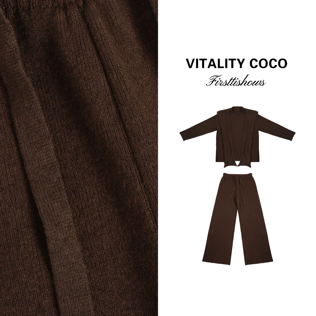 VITALITY COCO·LP三件套系列时尚轻奢毛衣针织套装-2723