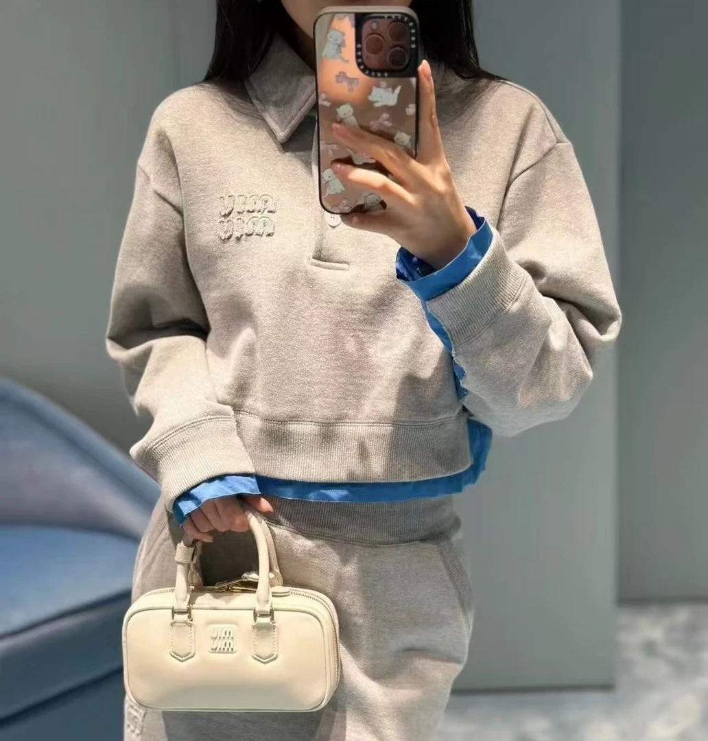 未使用 MIU MIU/缪缪 /六六/女款卫衣外套