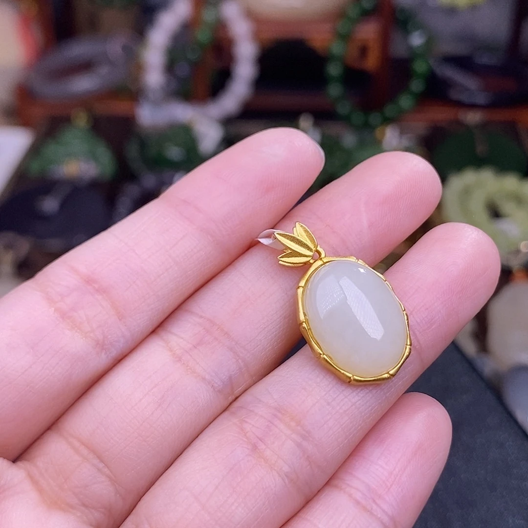 和田玉925.银吊坠清货价未镶嵌