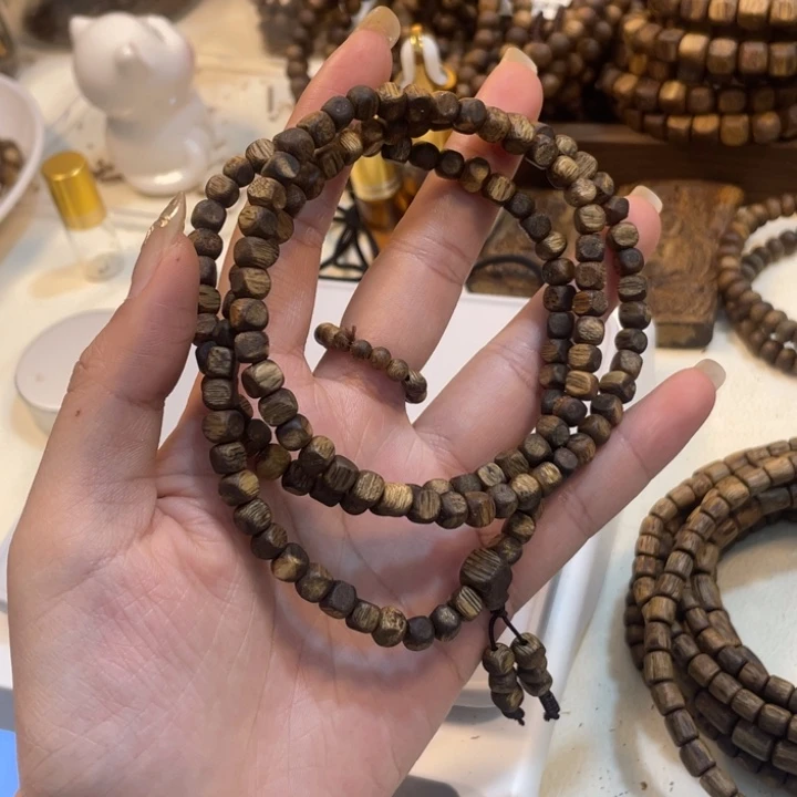 沉香碎屑沉香卡5方糖多圈11克