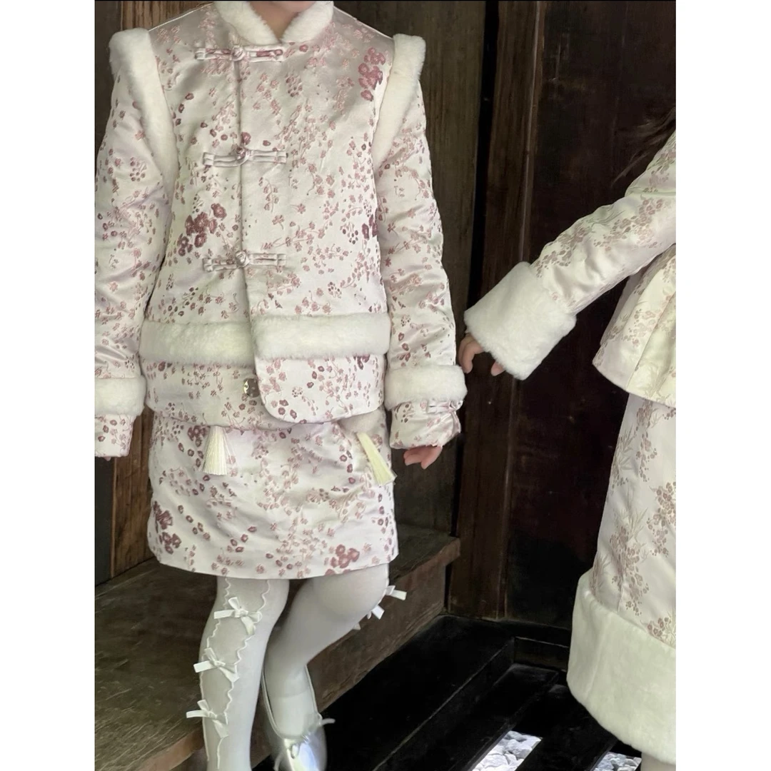 NY24DQ1650新款女宝粉色半裙